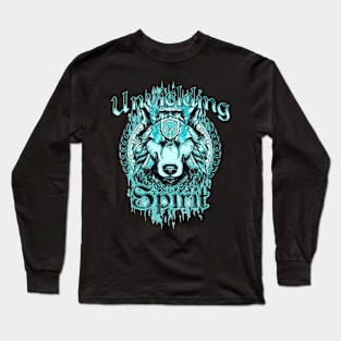 Unyielding Spirit Wolf Long Sleeve T-Shirt